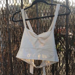 Mika cream yoga top